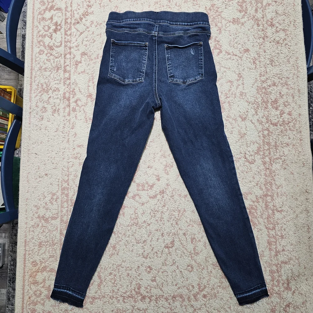 SPANX Blue Skinny Jeans Sleek Fit